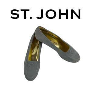 St John Blue Suede Shoes. Sz 6.5B